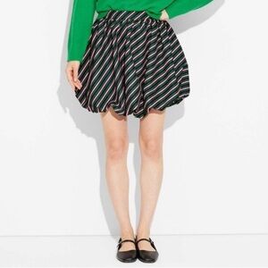 EUC WICKED Green Pink and Black Bubble Skirt Size Large